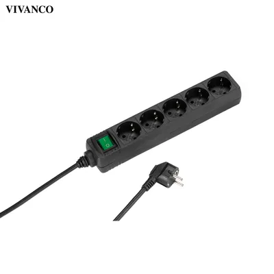 Immagine prodotto di ViVanco™EBLS 5S Nero 5 prese CA 1,4 m