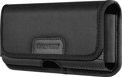 Immagine prodotto di Custodia da cintura per smartphone in nylon da 6,8 pollici con doppia chiusura nera