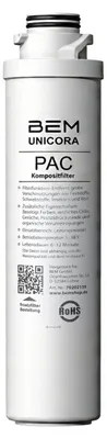 Produktbild von Ersatzfilter PAC für Wasserfilter BEM Unicora