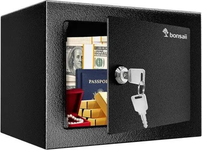 Immagine prodotto di Cassaforte sicura in acciaio - 17x23x17 cm