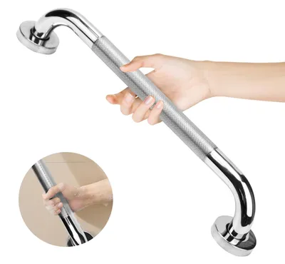 Immagine prodotto di Maniglione per bagno - Acciaio inox 304 - 40 cm - Antiscivolo - Cromato