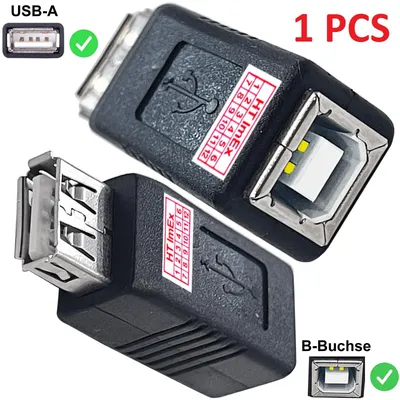 Produktbild von USB 2.0 Verbindungsstück USB A Female zu USB B Female Adapter für Druckerkabel