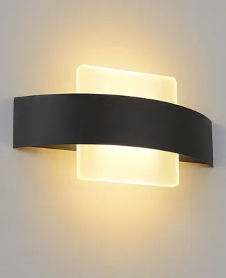 Produktbild von ZMH LED nástěnné světlo teplá bílá vnitřní nástěnná lampa akrylová moderní noční lampa 6W pro obývací pokoj ložnice obývací pokoj studovna schodiště