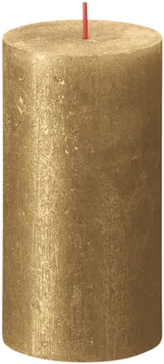 Produktbild von Bolsius Rustik Kerze Gold 130/68mm