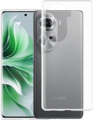 Image de Cazy Coque compatible avec Oppo Reno11 Coque en Silicone - Coque Flexible - Transparant