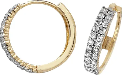 Produktbild von 9 Karat (375) Gold Damen - Creolen / Ohrringe - 11mm*3mm; TRS16630