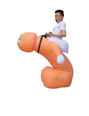 Produktbild von Aufblasbares Kostüm mit großem Penis für Erwachsene