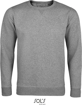 Produktbild von SOLs 02990 | Herren Sully Sweatshirt - Farbe: Grey Melange - Größe: 3XL