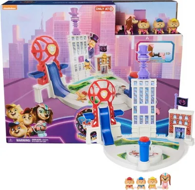 Produktbild von PAW Patrol : Der Mighty Kinofilm, Liberty + Junior Patrollers Spielset, mit Liberty, Micro, Nano und Mini, inkl. Spielturm und Startkatapult, Spielzeug geeignet für Kinder ab 3 Jahren, Aktion/Abenteuer, 3 Jahr(e), Mehrfarbig