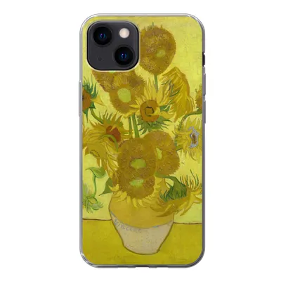 Produktbild von MuchoWow® Handyhülle Schutzhülle Hülle für iPhone 13 mini Sonnenblumen - Vincent van Gogh Silikon Softcase Handy Hülle - Softcase