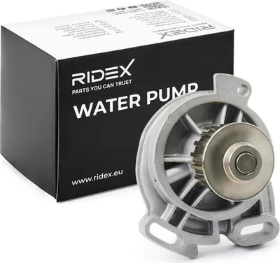 Produktbild von RIDEX 1260W0182 Kühlmittelpumpe Wasserpumpe mit Riemenscheibe für VW Transporter IV Bus (70B, 70C, 7DB, 7DK, 70J, 70K, 7DC, 7DJ) für BMW 3 Touring