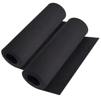 EVA-Schaum 2 Rollen, 5 mm, 33x150 cm, Schwarz