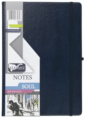Produktbild von Notes A4 Soul kratka granatowy
