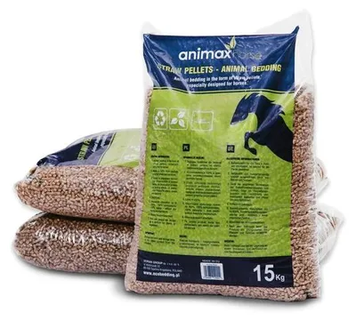 Produktbild von Einstreu aus Weizen-Roggenstroh 15 kg für Nutztiere, geruchsneutralisierend & ammoniakabsorbierend