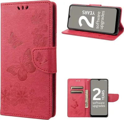 Produktbild von König Design Hülle kompatibel mit Nokia G11 / G21 Kunstleder Handyhülle - Handy Case Rot