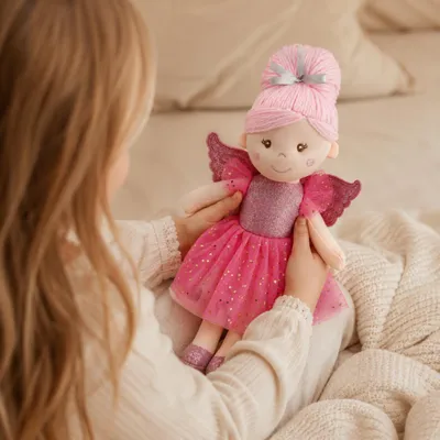 Produktbild von Sweety Toys 13241 Stoffpuppe Softpuppe Fee Plüschtier Prinzessin 30 cm rosa