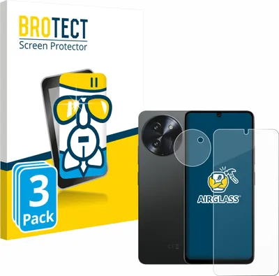 Produktbild von 3x BROTECT Schutzglas für Doogee Note 59 Pro Plus (Display+Kamera) Schutzfolie Panzer Folie Glas Display Schutz klar