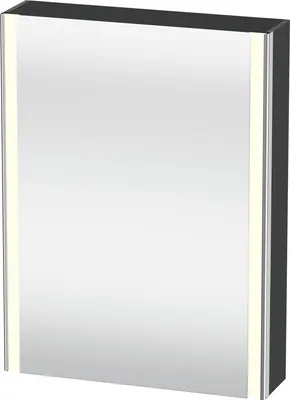 Image de Duravit XSquare armoire de toilette avec éclairage LED, 1 porte, charnières à droite, 600x800x155mm, XS7111R49490000