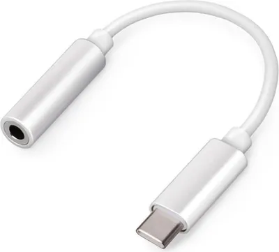 Produktbild von Setty Adapter USB-C Typ C auf 3,5-mm-Klinkenstecker weiß