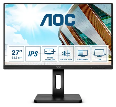 Zdjęcie produktu dla AOC 68,6cm (27")  Q27P2Q    16:09 HDMI+DP+USB  IPS black
