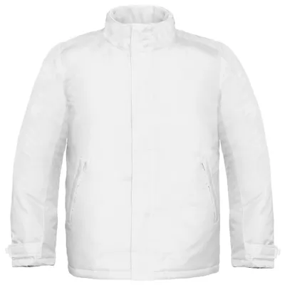 Image de Veste thermique B&C Real+ Premium pour homme, imperméable, coupe-vent FK103 (S) (blanc)
