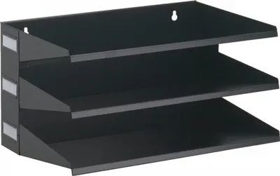 Produktbild von DURABLE Sortierreck, mit 3 Fächern/DIN A4, schwarz, Stahl, 360x205x250mm