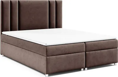 Produktbild von Best for Home Boxspringbett mit Bettkasten Trinity K-8 Bonellfederkern inkl. Topper, mit Lieferung, Aufbau & Entsorgung 160x200-Braun