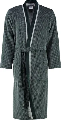Produktbild von Cawö Herren-Kimono 4839 Farbe silber-schwarz Größe 50