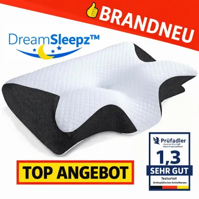 Produktbild von DreamSleepz™ Orthopädisches Schlafkissen Memory Foam Kopfkissen soft ergonomisch