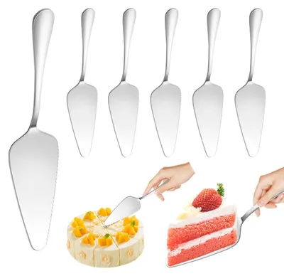 Productafbeelding van Kuchenheffer, 6 stuks taartheffers, zilver