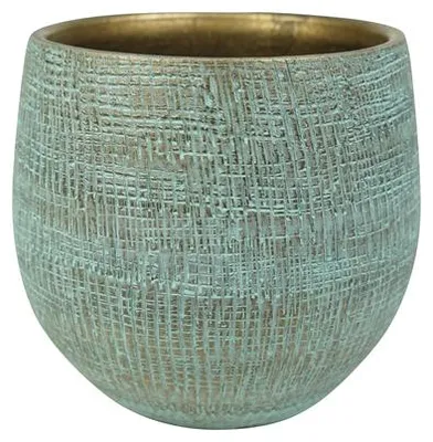 Produktbild von Ter Steege Blumentopf, türkis, Durchmesser 22 cm, Höhe 22 cm