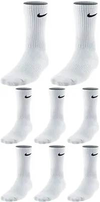 Produktbild von 8 Paar Nike Herren Damen Socken - Farbe: weiß - Größe: 46-50