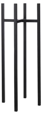 Produktbild von Mica Decorations Ascot Pflanzenständer XL - L38 x B38 x H95 cm - Metall - Schwarz