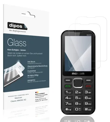 Immagine prodotto di 2x Pellicola Protettiva per MaxCom Classic MM282 4G Protezione Vetro Flessibile 9H dipos