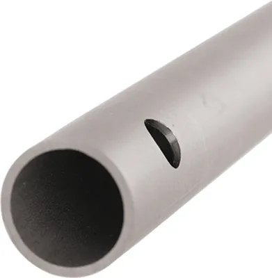 Produktbild von Edelstahlrohr 33,7 x 2,0 mm mit 22 Bohrungen, Länge: 300 cm