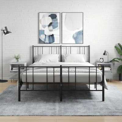 Productafbeelding van vidaXL Nachtkastjes, 2 stuks, betonkleur, 40x35x50 cm, houtvezelplaat