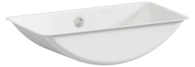 Produktbild von LAUFEN Einbauwaschtisch / Waschbecken CLASSICS 526x290 rechteckig weiß ohne Hahnloch mit Überlauf, H513CL20001091 / Unterbau