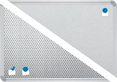 Produktbild von Stellwandtafel Edelstahl Duodex 2.0 B1200xH1800xT22mm blank/weißaluminium