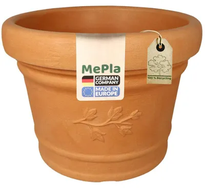 Produktbild von MePla - Planzkübel Palermo mit Dekor ø 70 terra