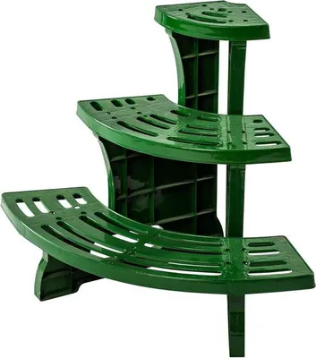 Produktbild von Famanu Pflanzenregal 3 Ebenen für Blumentöpfe - Innen und Außen - 58 x 45 x 485 cm
