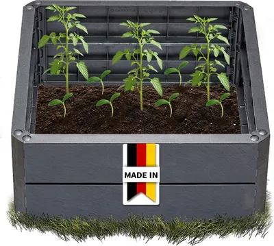 Produktbild von GARANTIA ERGO QUADRO S Hochbeet-System Stone 4 Paneele inkl. Verbinder