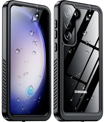 Obrázek produktu pro Vodotěsné pouzdro pro Samsung Galaxy S23 prachotěsné a sněhotěsné, IP68 kompletní ochranné pouzdro s integrovanou ochrannou fólií na displej černé