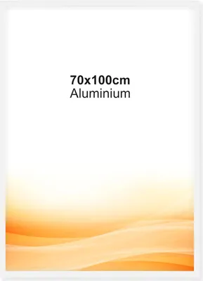 Produktbild von RAWWEST.BIS Alu Bilderrahmen 70x100 cm mit Plexi Rahmen für Bilder und Poster, Weiß