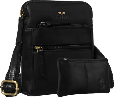 Produktbild von PTN 1903E-OPU-0321 Schwarze Ledertasche