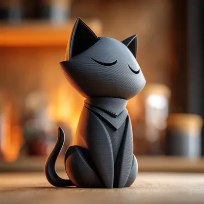 schlafende Katzen-Tierurne mit Deckel – Decords Gedenkurne, Produktansicht 1