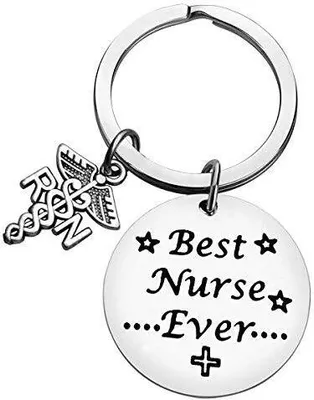 Produktbild von INF Schlüsselanhänger aus Edelstahl für Krankenschwestern - Perfektes Geschenk zum Tag der Krankenschwester Modell 3