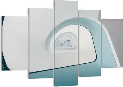 Produktbild von Bild auf Leinwand - Leinwandbild - 5 Teile - Dreidimensional Modern Spirale - 150x100cm - Wand Bild - Wanddeko - Wandbilder - Leinwanddruck - Bilder - Wanddekoration - Leinwand bilder - EA150x100-4693