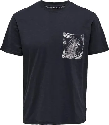 Zdjęcie produktu dla Koszulka Only & Sons 22025286-DARKNAVY dla Męskie