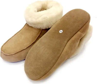 Produktbild von Hausschuhe - Hüttenschuhe - Lammfell - Ledersohle Größe: 41