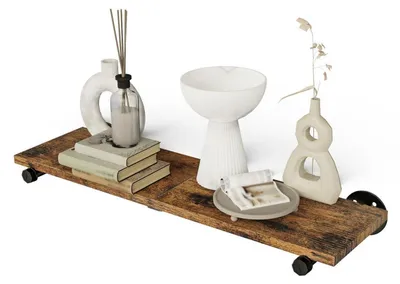 Produktbild von Wandregal Schweberegal Holz und Metall 70x19x1.5cm zur Aufbewahrung und Präsentation